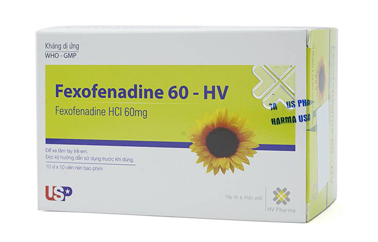 dùng thuốc Fexofenadine điều trị nổi mề đay ở trẻ